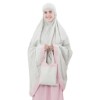 Mukena Tazbiya Little Kawung Grey-Pink